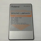 Roland D-70 Sound Library Data Rom Cards PN-D70-01 SN-SPLA-01 Synth Pcm Used. Price: $75.00.