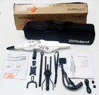 Roland AE-20W Aerophone Wireless Wind Synthesizer Digital Stand Set White Open. Price: $1234.56.