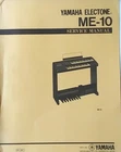 Yamaha Electone ME-10 Organ Original Service Manual, Schematics, Parts List Book Used. Price: $49.99.
