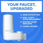 Faucet Mount Water Filter System, White, No-wait Filtration, Easy Install, Mu... New. Price: $32.95.