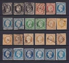 France Imperforate Ceres, Napoleon Stamps Used. 1849 - 1853. Cat Approx 3200?. Price: $187.94.