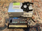 Korg Volca FM2 Digital Synthesizer, With Box + Stand Reverse-polarity Cable Open. Price: $130.00.