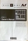 Korg EM-1 Electribe Music Production Station Original Owner's Manual, 2000 Japan Very. Price: $39.99.
