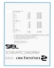 Siel Orchestra 2 Sci Prelude OR-400 Service Manual Schematic Diagrams Pdf Aperto. Price: $11.60.