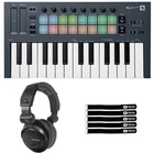 Novation Flkey Compact 25-MINI-KEY Midi Keyboard Controller Headphones New. Price: $147.40.