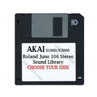 Akai S1000 / S3000 Floppy Disk Roland Juno 106 Stereo Library Choose Your Brand. Price: $15.99.