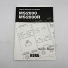Korg MS2000R MS2000B Synthesizer Owner's Manual Good. Price: $12.79.
