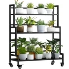 Plant Indoor 3 Metal Outdoor Tiered Stands Shelf With Wheel For Mu... New. Price: $116.74.