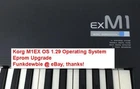 Korg M1EX Os V1.29 Eprom Firmware Upgrade Set / New Final Update Chips M1-EX. Price: $28.96.