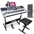 Pyle PKBRD6175P Karaoke Portable Electronic Piano W/bag, Stand, Pedal, Headset Open. Price: $319.49.