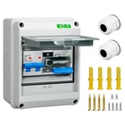 32A Dual Power Transfer Switch W/ IP65 Box, 2P Circuit Breakers, Din Rail Kit New. Price: $58.49.