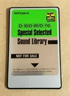 Roland D-10/D-20/D-110 Special Selected Sound Library Memory Card Used. Price: $185.00.