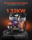New Air Compressor, 10 Gallon Steel Tank, 2HP 5.3 Cfm 90 Psi Oil Free. Price: $352.83.