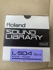 Roland Sound Library L-504-X6-SO50 16-20 Format Mtechguy Discs Are Sealed New. Price: $150.00.