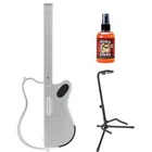 Lava Genie 9270002 Sampler Guitar, White, 30.5" Bundle W/ Stand & Mic Sanitizer New. Price: $399.00.