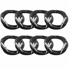Seismic Audio - 8 Pack Black 1/4" Trs 10' Patch Cables New. Price: $69.99.