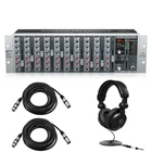 Behringer Eurorack Pro RX1202FX Premium 12-INPUT Mic/line Mixer, Bundle Wit New. Price: $268.90.