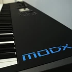 Yamaha MODX8 88-KEY Synthesizer + Rockville Z50 Stand SP-2 Piano Pedal Chair Used. Price: $1750.00.