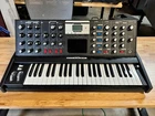 Minimoog Voyager Electric Blue Edition 44-KEY Analog Monophonic Synthesizer Used. Price: $3662.50.