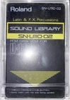 Roland SN-U110-02 Sound Library Latin & F.x. Percussions Pcm Data Rom For U-110 Used. Price: $54.99.
