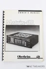 Oberheim MATRIX-6R Owners Manual Vintage Synth Dealer Used. Price: $89.99.