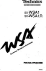 Technics SX-WSA-1R Synthesizer Owners Instruction Manual Reprint Brand. Price: $22.24.