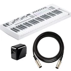 Novation Launchkey 49 MK4 Keyboard Controller - White Power & Cable Kit New. Price: $279.99.