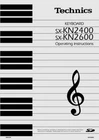 Technics SX-KN2400 SX-KN2600 Keyboard Owners Instruction Manual Reprint Brand. Price: $22.24.