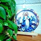 Mother Mary (blue & Lilies) On Aluminum 8" Image, New #ALM-016-R2. Price: $15.99.