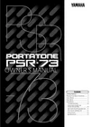 Yamaha PSR-73 Instruction Manual: 16 Pages & Protective Covers! Brand. Price: $19.95.