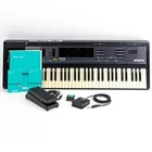 Ensoniq Vfx Keyboard Synthesizer W/ VPC-100 Cartridge, Sustain And Exp Pedals Used. Price: $1249.99.