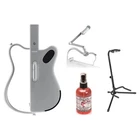 Lava Genie Sampler Guitar White Bundle W/ Wireless Mic, Stand, Sanitizer New. Price: $409.00.